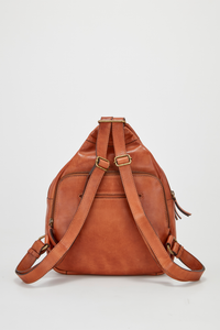 Palma Weave Leather Backpack