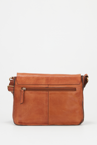 Palma Weave Leather Flapover Bag