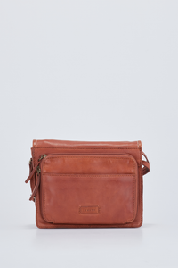 Gwen Leather Stitch Flapover Bag