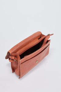 Gwen Leather Stitch Flapover Bag