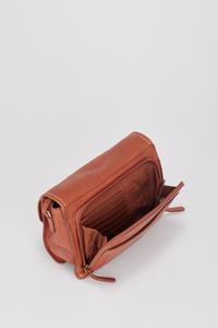Gwen Leather Stitch Flapover Bag