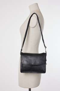 Gwen Leather Stitch Flapover Bag