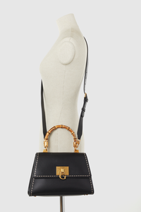 Stephi Bamboo Handle Crossbody Bag