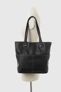 Contrast Stitch Tote Bag