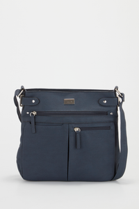 Tri-Pocket Crossbody Bag