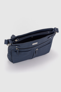 Tri-Pocket Crossbody Bag