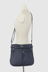 Tri-Pocket Crossbody Bag