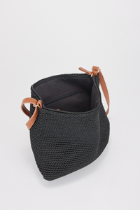 Rayon Crochet Crossbody Bag