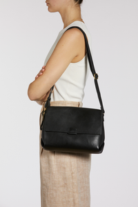 Piper Leather Flapover Bag
