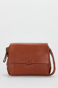 Piper Leather Flapover Bag