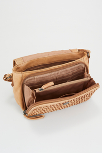 Zurra Leather Flapover Bag