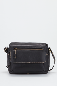 Ana Leather Flapover Bag