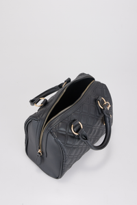 Quilted Small Barrel Bag