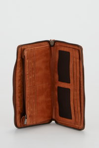 Cleo Leather Zip Around Wallet