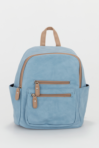 Two Tone Zip Backpack