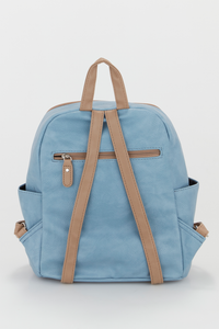 Two Tone Zip Backpack