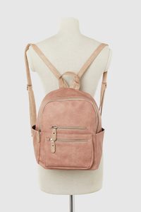Two Tone Zip Backpack