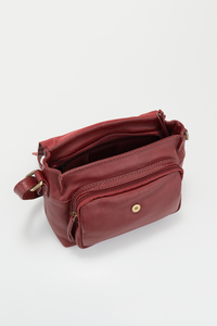 Ana Leather Flapover Bag