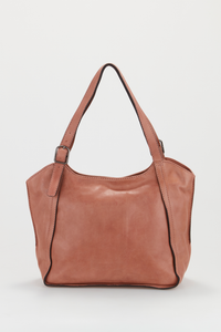 Maya Leather Buckle Tote Bag