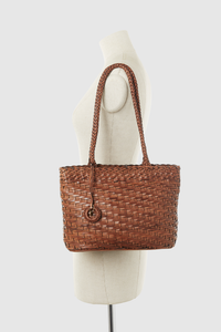 Brie Weave Leather Shopper Bag