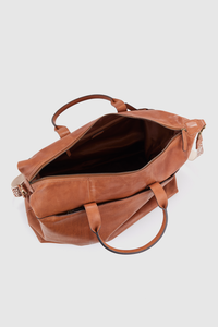 Pia Leather Weekender Bag