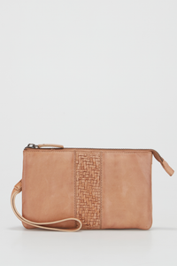 Angel Leather Wristlet