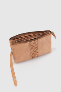Angel Leather Wristlet