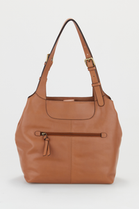 Calla Leather Buckle Tote Bag