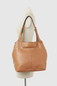 Calla Leather Buckle Tote Bag