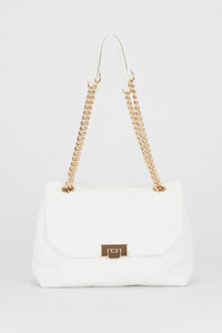Cassie Large Quilt Flapover Bag