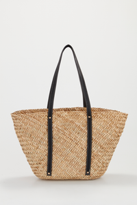 Wide Seagrass Tote Bag