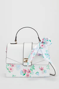 Floral Top Handle Bag