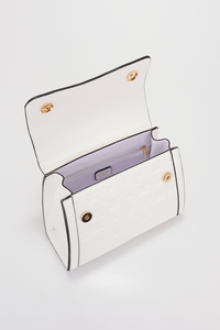 Embossed Top Handle Bag