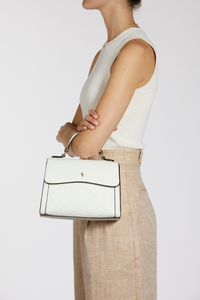 Embossed Top Handle Bag