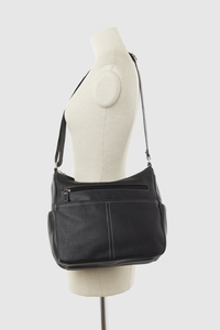 Contrast Stitch Crossbody Bag