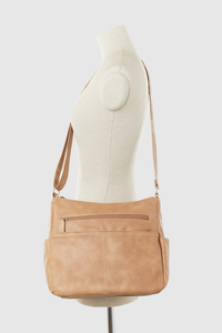 Contrast Stitch Crossbody Bag