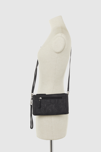 Floral Embossed Crossbody Bag