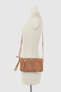 Floral Embossed Crossbody Bag