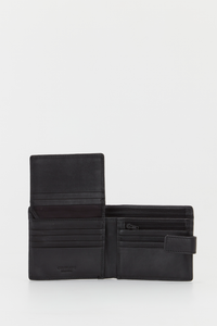 Leather Wallet & Key Fob Set