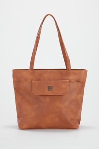 Flap Pocket Tote Bag