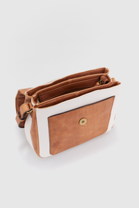 Baz Leather Flapover Bag