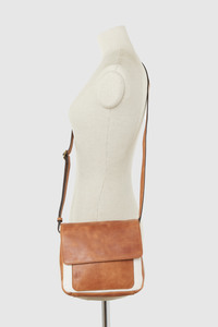Baz Leather Flapover Bag