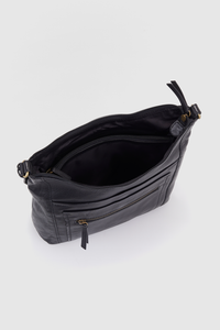 Cai Leather Scoop Crossbody Bag