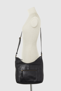 Cai Leather Scoop Crossbody Bag