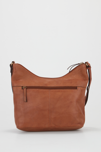 Cai Leather Scoop Crossbody Bag