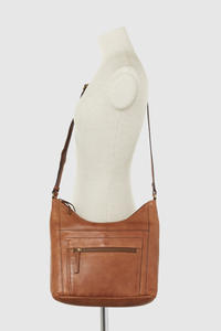 Cai Leather Scoop Crossbody Bag