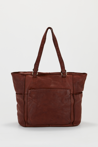 Tia Leather Tote Bag