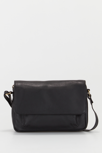 Tia Leather Flapover Bag