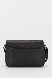 Tia Leather Flapover Bag