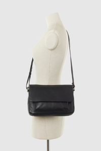 Tia Leather Flapover Bag